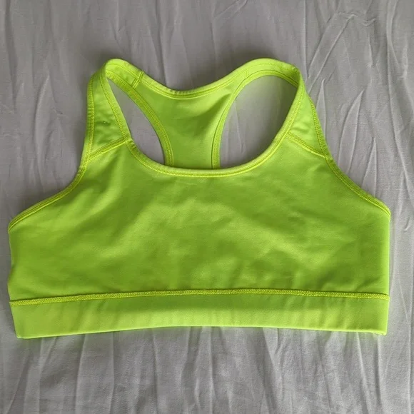 Nike Dri-Fit Neon Yellow Sports Bra - Picture 5 of 5